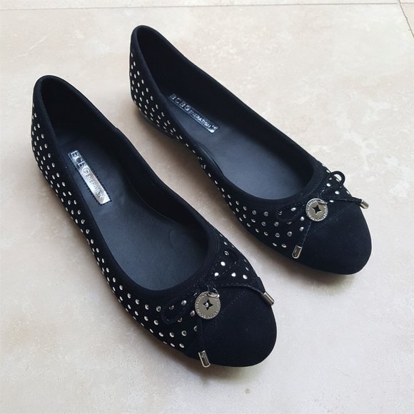 BCBGeneration Black Suede Flats (NEW) - Picture 4 of 10